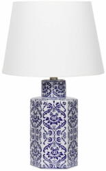 Beliani Fehér és kék porcelán asztali lámpa 53 cm MARCELIN