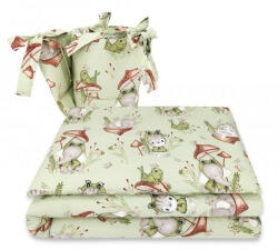  Baby Shop 3 részes ágynemű garnitúra - zöld béka