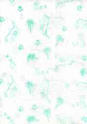 Mintás textil pelenka 1db-os - menta dinó - babastar