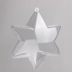 Műanyag Pattintós Csillag, Átlátszó 10Cm (qx671277) - topjatekbolt