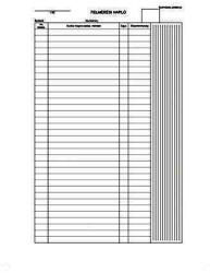  Felmérési napló A4, 20x5lap (NYOMTD7570104V) - pencart