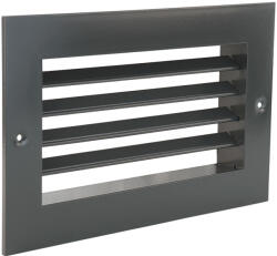 Dalap GMAS fém szellőzőrács szabályozható zsaluval 250x100 mm, szürke (1059)