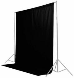 Caruba fekete pamut háttér 2x3m - fotofelszereles