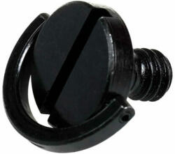 Caruba 1/4"-es cseretalp csavar D rögzítőgyűrűvel (fekete) (SC-5) - fotofelszereles