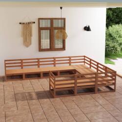 vidaXL Set mobilier de grădină, 10 piese, lemn masiv de pin (3075997)