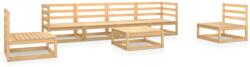 vidaXL Set mobilier de grădină, 7 piese, lemn masiv de pin (3075404) - comfy