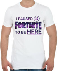 printfashion Fortnite - Férfi póló - Fehér (15041905)