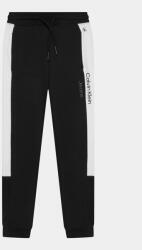 Calvin Klein Jeans Melegítő alsó Color Block IB0IB01933 Fekete Regular Fit (Color Block IB0IB01933)