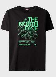 The North Face Póló Mountain Line NF0A859A Fekete Regular Fit (Mountain Line NF0A859A)