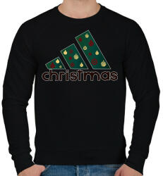 printfashion adidas christmas - Férfi pulóver - Fekete (15052233)