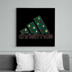 printfashion adidas christmas - Vászonkép - Fekete (15053003)