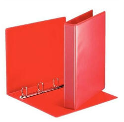 Esselte Gyűrűskönyv panorámás A4, 5cm, 4 gyűrű, D alakú, PP Esselte piros