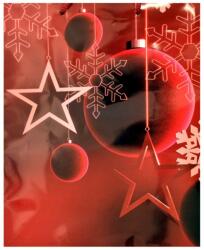 Cardex Ajándéktáska piros Karácsonyi díszek mintázattal 26x32x12, 5cm (HTY002/pd) - innotechshop