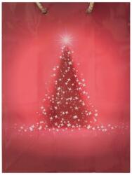 Cardex Ajándéktáska Piros színben karácsonyfa mintázattal 17, 5x22, 5x9, 5cm (HTY001/pk) - innotechshop