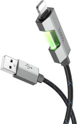 hoco. Cablu USB la Lightning, 1.2m - Hoco Regent Colorful (U123) - Black (KF2315895)