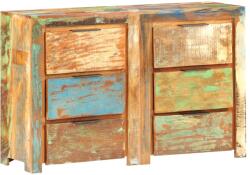 vidaXL tömör újrahasznosított fa fiókos szekrény 118 x 33 x 75 cm (3056730) - vidaxl