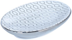 BISK Erga Cadril, álló szappantartó, fehér-króm, ERG-08185 (ERG-08185)