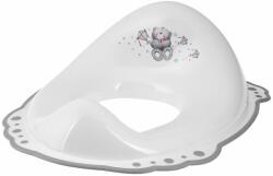 BISK Erga 4 KIDS, gyerek WC-ülőke Bear csúszásgátló gumival, fehér, ERG-08323 (ERG-08323)