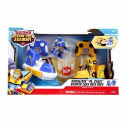 Dickie Toys Transformers Rescue Bots Academy Bumblebee vs. Chase Bumper Cu Telecomanda 253117000