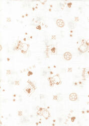Mintás textil pelenka 1db-os - happy heart - babyshopkaposvar