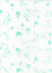 Mintás textil pelenka 1db-os - menta dinó - babyshopkaposvar