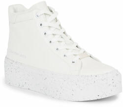Calvin Klein Sneakers Calvin Klein Jeans Bold Vulc Flatf Mid Laceup Wn YW0YW01230 Triple White 0K8