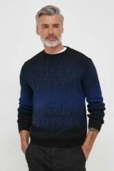 Sisley gyapjúkeverék pulóver férfi, sötétkék - sötétkék M