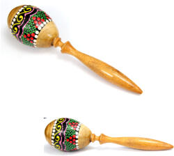  Maracas Shipibo din Amazonia Tucan Ceremonie Samanica 25-30 x 4-7 cm - 1 Buc