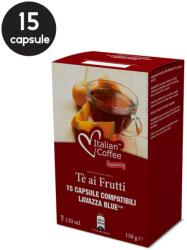 Italian Coffee 15 Capsule Italian Coffee Ceai de Fructe - Compatibile Lavazza Blue