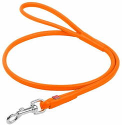 WAU DOG Kerek narancssárga bőr póráz 122cm 4 mm narancssárga