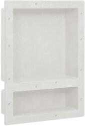 vidaXL Nișă de duș, 2 compartimente, alb mat, 41x51x10 cm (151396) - comfy