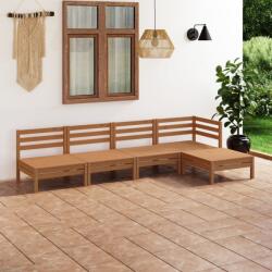 vidaXL Set mobilier de grădină, 5 piese, maro miere, lemn masiv de pin (3082660) - comfy