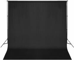 vidaXL Sistem de suport fundal, 600 x 300 cm, negru (160061) - comfy