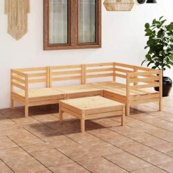 vidaXL Set mobilier de grădină, 5 piese, lemn masiv de pin (3082692) - comfy