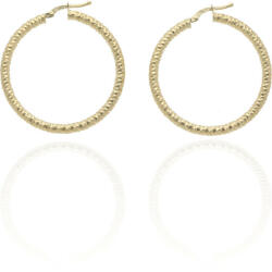 Gold earrings for ladies AU80142 - 14 karátos arany női karika fülbevaló (AU80142)