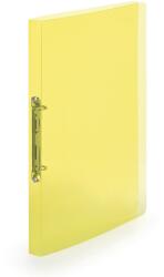 KARTON P+P Gyűrűskönyv A4, 2 gyűrűs 2cm gerinc áttetsző PP, Karton P+P Lines sárga (52389) - upgrade-pc