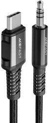 ACEFAST C1-08 USB Type C - 3.5mm mini jack (male) 1.2m, AUX Negru - vexio