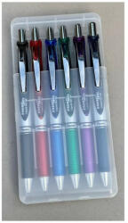 Pentel Írószertartó asztali műanyag 6db-os készlet BL77 toll, Pentel 6 klf. szín - toptoner
