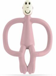 Matchstick Monkey Teething Toy and Gel Applicator jucărie pentru dentiție perie 2 in 1 Dusty Pink 1 buc