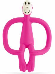 Matchstick Monkey Teething Toy and Gel Applicator jucărie pentru dentiție perie 2 in 1 Pink 1 buc