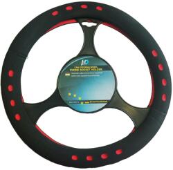 H-Drive Európa Szivacsos kormányvédõ, fekete-piros, 36 cm, (42841)