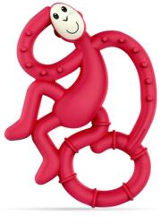 Matchstick Monkey Mini Monkey Teether jucărie pentru dentiție cu aditiv antimicrobian Ruby 1 buc
