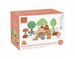 Orange Tree Toys Set cu piese din lemn animale de padure, Orange Tree Toys (5060541945197)