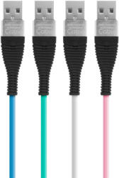 KAU-Delight USB kábel A-B(micro) össz. kábel 1m USB 2.0 színes PVC Androidhoz