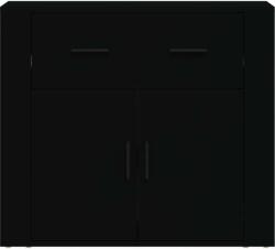 vidaXL fekete szerelt fa tálalószekrény 80x33 x70 cm (816569) - pepita