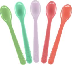 Nip Set de linguri NIP - Multicolor, 5 bucăți (4000821370784) Set pentru masa bebelusi