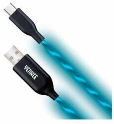 YENKEE Cablu USB C, Yenkee, LED, 1m, Albastru (YCU 341 BE)
