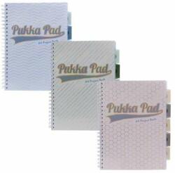 Pukka Pad Caiet de notițe cu spirală, A4, cu linii, cu separator, 200 de pagini, PUKKA PAD "Haze Project Book", culori mixte (9871(AST)-HZE)
