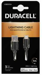 Duracell Cablu USB la Lightning Duracell 1m (negru) (USB5012A)