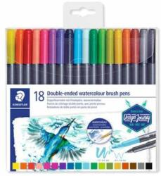 STAEDTLER Marsgraphic Duo Double-ended Double-ended Brush Pen Set 18pcs (3001 TB18)